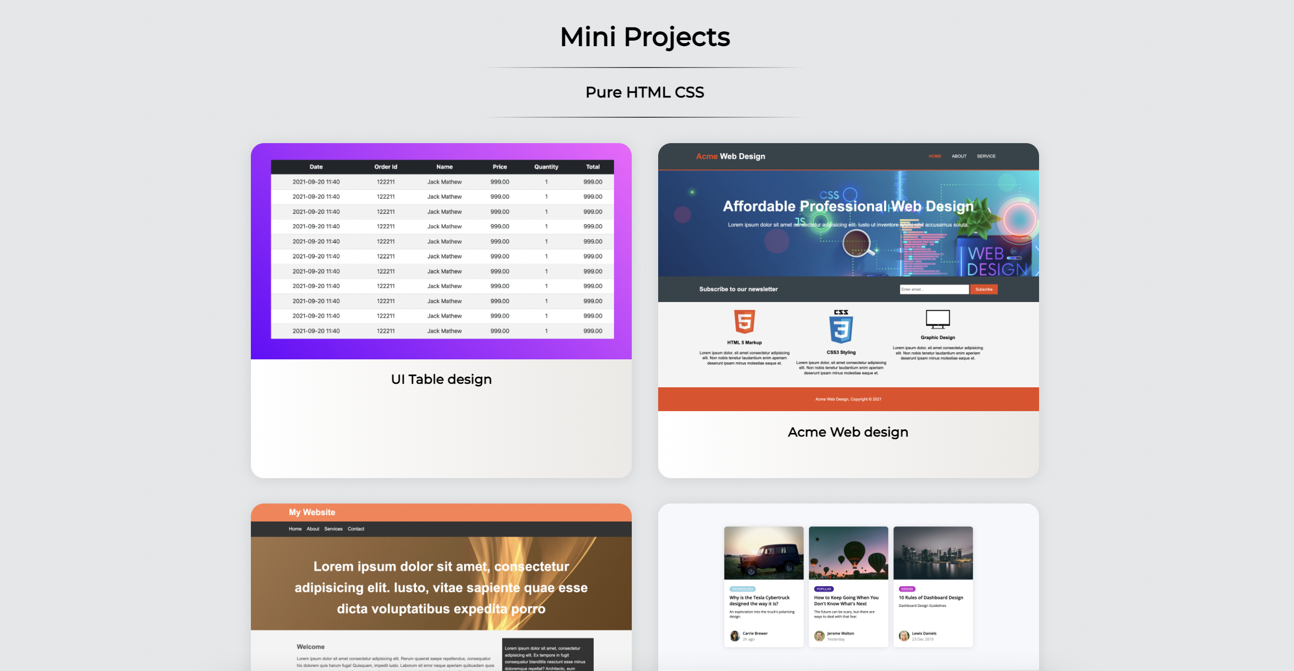 Frontend Development Showcase