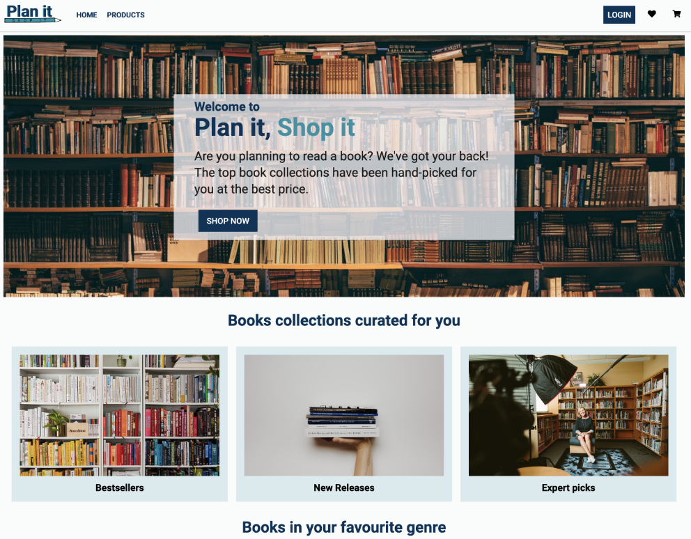 Plan it, Shop it - E-commerce App
