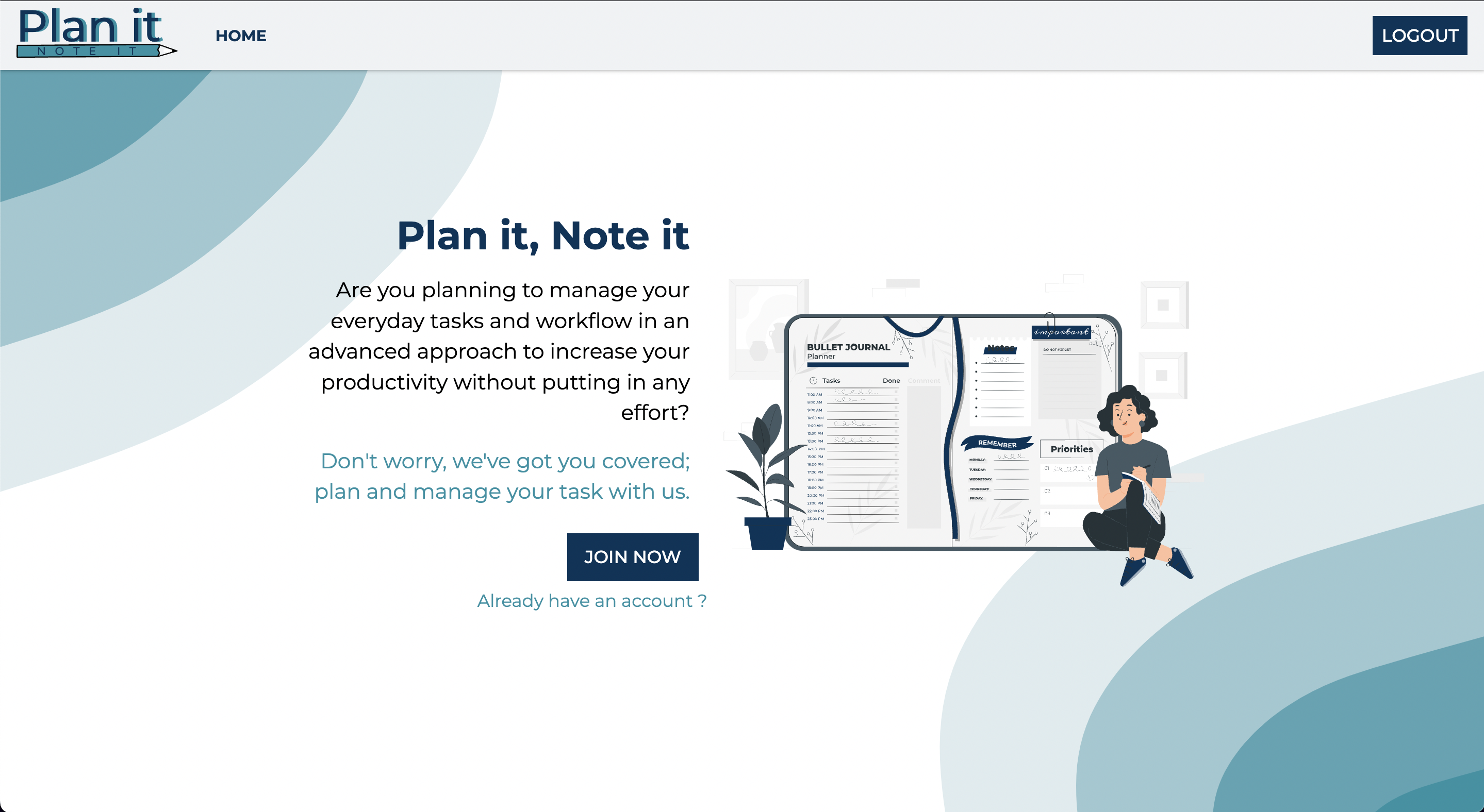 Plan it, Note it - Notes Taking App