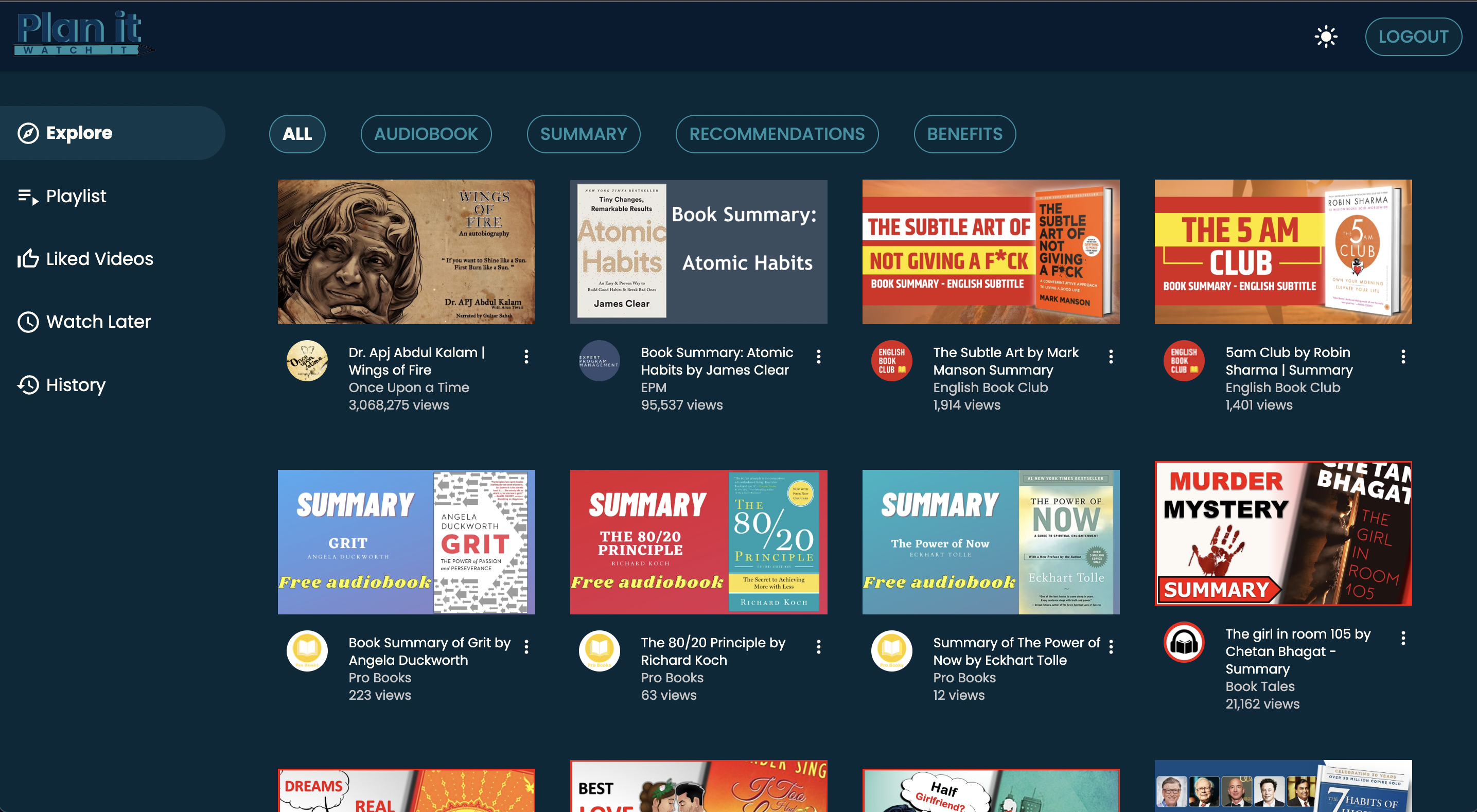 Plan it, Watch it - Video Library